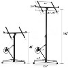 16 FT Drywall Lift, 150 LBS Capacity Sheetrock Lift, Drywall Lift Panel Hoist with & 3 Lockable Wheels, 360¡ã Adjustable Drywall Jack Lift - 3 of 4