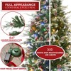 Casafield Pre-Lit Slim Aspen Fir Artificial Christmas Tree with White & Multicolored LED Lights, Sturdy Stand - 2 of 4