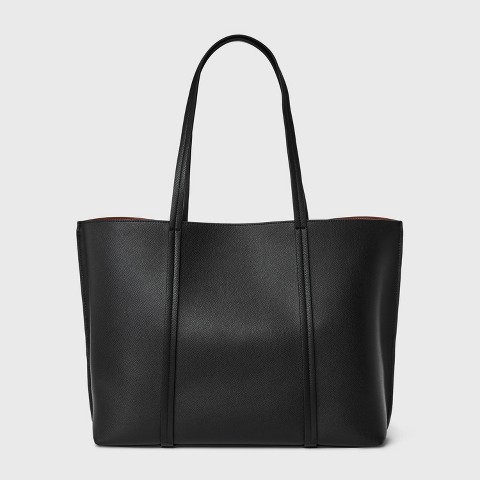 Сумки A New Day Triple Compartment Work Tote Handbag - A New Day™ Black: Shell, Double Shoulder Handles