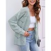 Women's Lightweight Crochet Cardigan Long Sleeve Hollow Out Kint Sweaters - 3 of 4