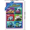 Trends International Mighty Monster Wheelies (2024) - Grid Framed Wall Poster Prints - 3 of 4