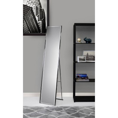 Champagne Steel Rectangular Folding Floor Mirror