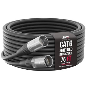 LyxPro Shielded CAT6 Ethercon Cable, Male to Male, Pro Audio & Lighting RJ45 Cable - 1 of 4