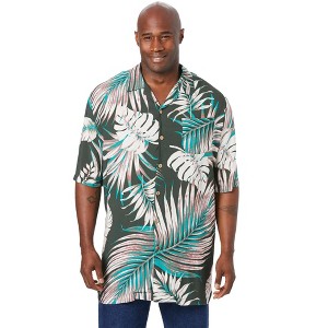 KingSize KS Island Printed Rayon Short-Sleeve Shirt - 1 of 4