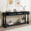 Tramull Console Table with 3 Drawers, Extra-Long Sofa Table with Shelf for Entryway & Living Room - 4 of 4