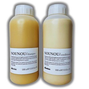 Davines Nounou Nourishing Illuminating Shampoo & Conditioner (33.8 oz) - Restores Softness, Shine & Repair for Dry Hair - Dou Set - 1 of 2