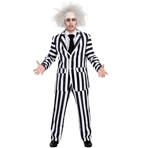 Black & White Striped Suit Adult Costume : Target