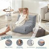 EROMMY Bean Bag Chair Togo Sofa, 28D Memory Foam, Easy Cleaning and Portable, Premium Faux Leather, Lightweight Floor Couch for Living Room, Bedroom - 3 of 4