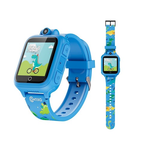 Contixo Kids Smart Watch Camera Hd Touch Screen 14 Educational Games Music Video Audio Ages 3 12 Boys Girls Toys Blue Target