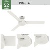 Hunter Fan 52" Presto Ceiling Fan and Wall Control Matte White - 4 of 4