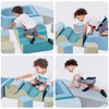 8 Pieces Climb Crawl Activity Play Set For Toddler Indoor Foam Shape Climbing Toys Gym Equipment For Boys Girls - 4 of 4