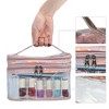 Unique Bargains Portable with 35 Bottles Slots Travel Nail Polish Storage Bag - 3 of 4