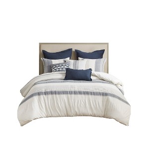 Gracie Mills Elena Oversized Cotton Jacquard Comforter Set - 1 of 4
