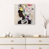30" x 30" Natural Woman Floral by Nikki Chu Canvas Art Print - Masterpiece Art Gallery: Mixed Media Portrait, Ready to Hang Wall Decor - 3 of 4