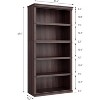 Garvee 5-Tier Wooden Bookshelf 67.4 Inch Tall Floor Standing Display Storage Shelves for Home Office - 2 of 4