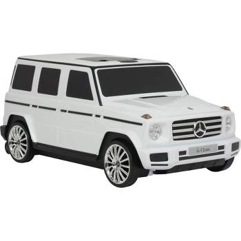 Best Ride on Cars Mercedes G Class Convertible Carry On Suitcase - White