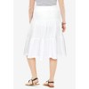 Woman Within Plus Size Elastic-Waist Knit Tiered Skirt - 3 of 4