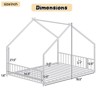 NicBex Twin/Full Size Bed Frame,Roof-shaped Iron Frame Bed with LED Light Strips,Platform Bed for Adults,Kids,Teens,No Box Spring Needed - 2 of 4