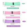Unique Bargains Elastic Non-Slip Exercise Loops with Bag and Instruction Booty Resistance Bands 3 Pcs - 2 of 3