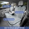 4Knines Rear Seat Cover for Fold Down Seats No Hammock Black Regular - 4 of 4