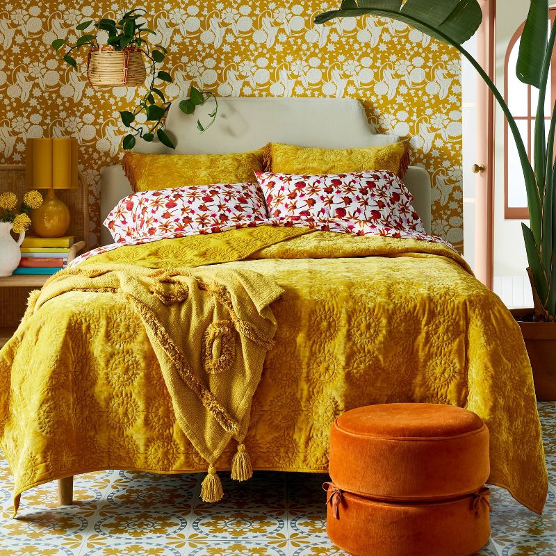 Sun Stitched Vintage Velvet Quilt - Opalhouse™ designed with Jungalow™, 2 of 11