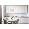 Elegant Lighting Eclipse 3 Lights Brass Pendant With Frosted White Glass - 2 of 4
