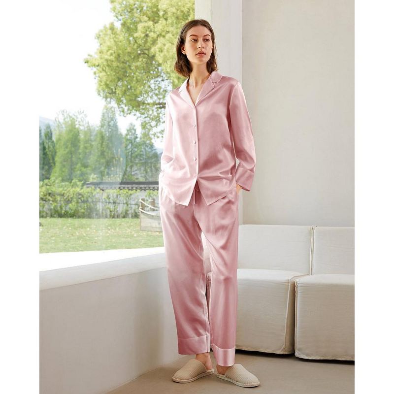 Mommesilk Classic Silk Pajamas Set for Women, 2 of 7
