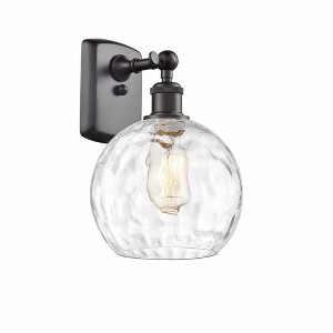 Athens Water Glass - 1 Light Wall Sconce In Industrial Style-13 Inches Tall and 8 Inches Wide - 1 of 1