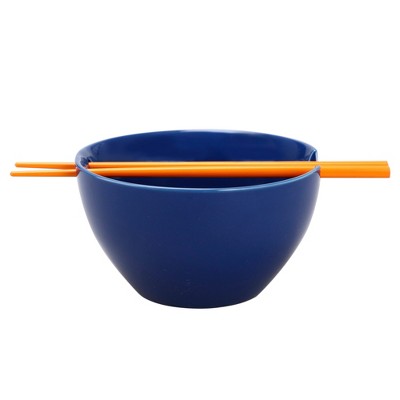 Naruto Uzumaki Eating Noodles 20 Oz Ramen Bowl With Chopsticks