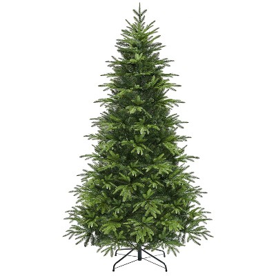 Yaheetech 4.5Ft/6Ft/7.5Ft Pre-Lit Christmas Tree with Multicolor LED Lights