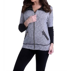 Women's Zip Up Cardigan - ANGEL - 1 of 2