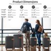 Kumasinova 1/2/4 Pcs Hardshell ABS Luggage Set,Lightweight Extandable Checked Suitcases,Airline-Approved Spinner Suitcase with TSA Lock - 3 of 4