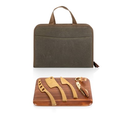 Legacy Monterey Travel Cheese Knife Set - Khaki Green