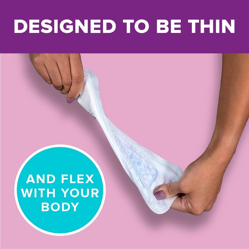 Poise Ultra Thin Pads with Wings - Light Absorbency, 5 of 7
