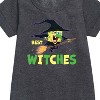 - SpongeBob SquarePants - Best Witches Graphic Short Sleeve Fleece Dress - 2 of 4