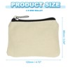 Unique Bargains Canvas Portable Change Coin Purse Pouch with Zipper 3 Pcs - 2 of 4