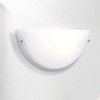 Yosemite Home Decor 1371-1MC Glacier Point Half-Moon One-Light Wall Sconce Light, Ivory Cloud Glass Shade - 4 of 4