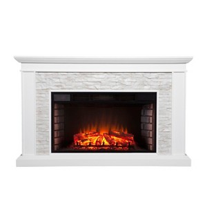 Ledgestone Electric Fireplace - SEI - 1 of 4