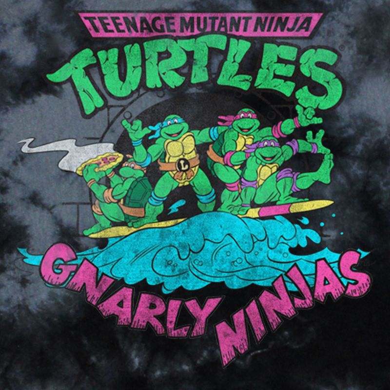 Men's Teenage Mutant Ninja Turtles Distressed Gnarly Ninjas T-Shirt, 2 of 4