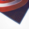 Captain America Shield 54"x78" Area Kids' Rug Blue: Marvel Kids Bedroom Decor, Avengers Tufted Low Pile Rug - 3 of 3