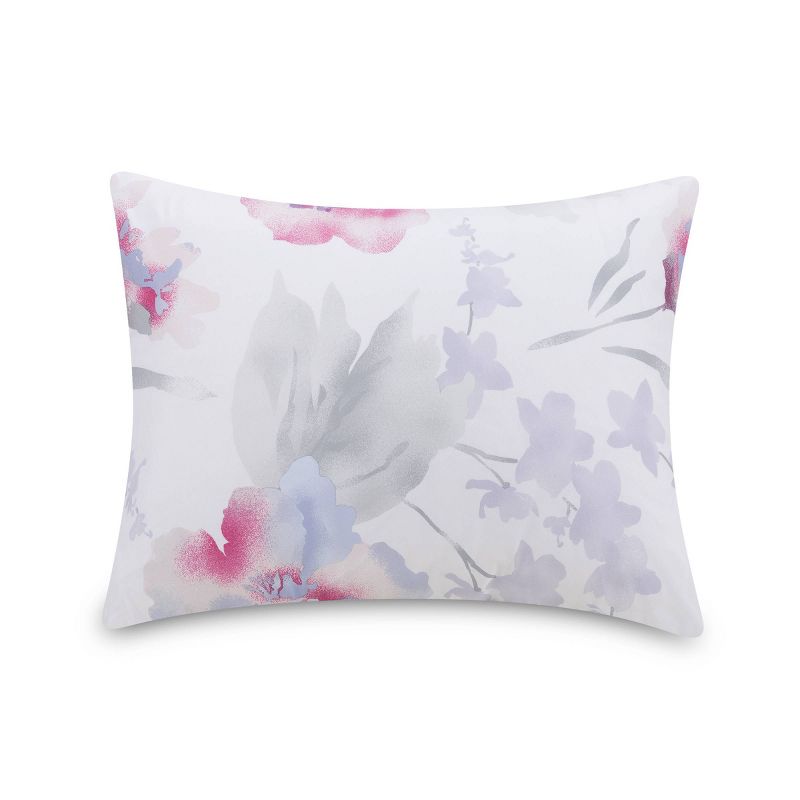 Teen Modern Luxe Floral Comforter Set Pink/Gray/Blue - Makers Collective, 2 of 5
