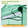 EAGLE PEAK 8'x6' Portable Walk-in Greenhouse, Upgraded Screen Mesh Door, Green - 4 of 4