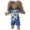 Doll Clothes Superstore Blue Flower Shorts Fit 15-16 Inch Baby And Cabbage Patch Kid Dolls - 4 of 4