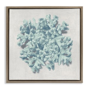 Stupell Industries Coral Blue Sea Beach Design, 25" x 25" - 1 of 4