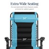 Best Choice Products Oversized Padded Zero Gravity Chair, Folding Outdoor Patio Recliner w/ Side Tray - 3 of 4