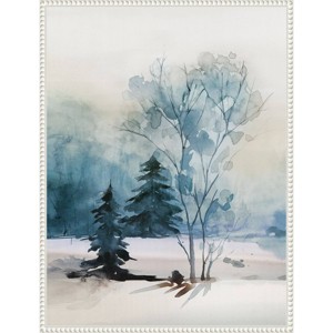 Amanti Art 23"x30" Dusty Blue II by Isabelle Z Framed Canvas Wall Art Print - 1 of 4