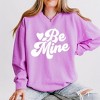 Simply Sage Market Women's Lightweight Garment Dyed Graphic Sweatshirt Be Mine - 2 of 4