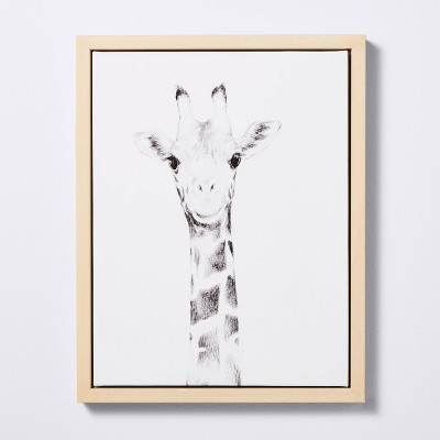 Image of 11x14 Framed Canvas Giraffe - Cloud Island™