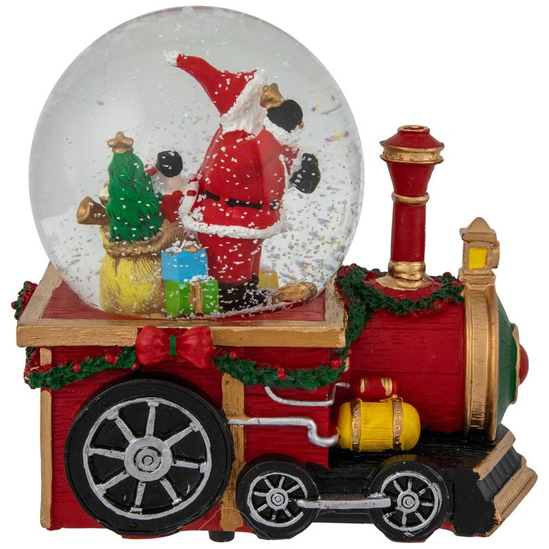Northlight 6" Santa Claus Musical Train Christmas Snow Globe, 5 of 7