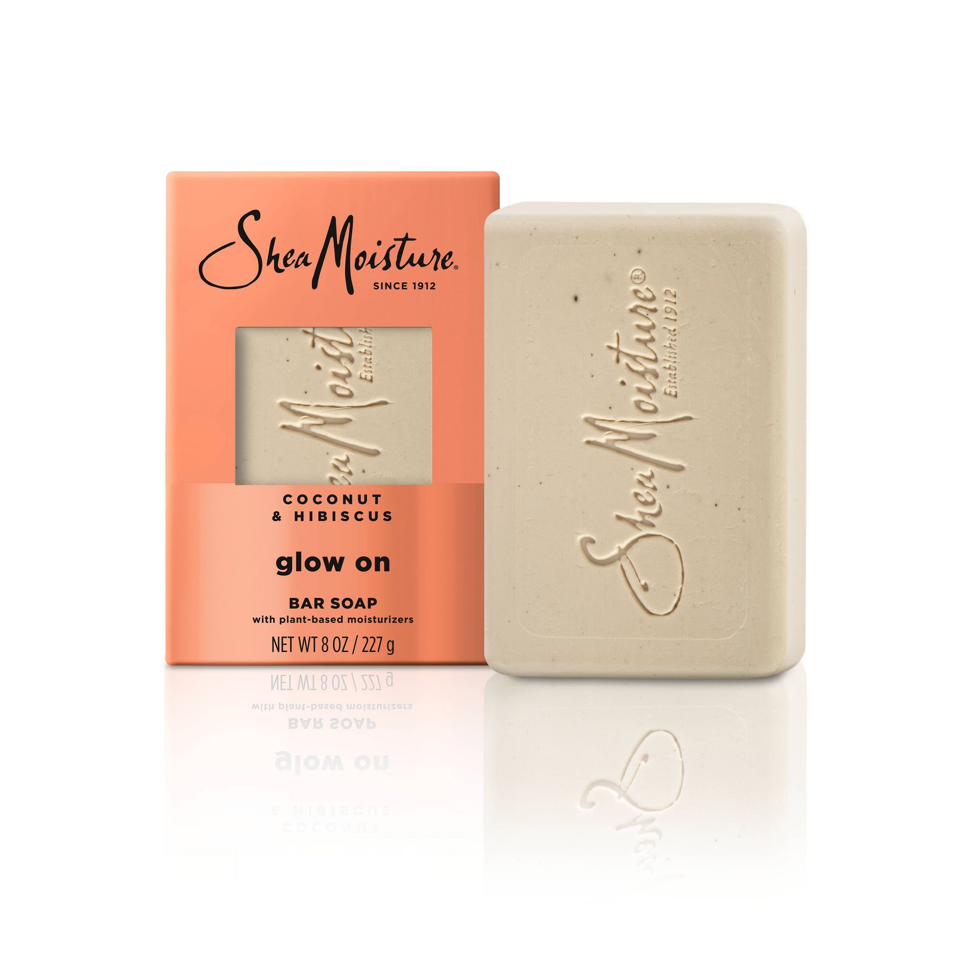 SheaMoisture Glowing Radiance Bar Soap with Plant-Based Moisturizers - Coconut & Hibiscus - 8oz